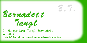 bernadett tangl business card